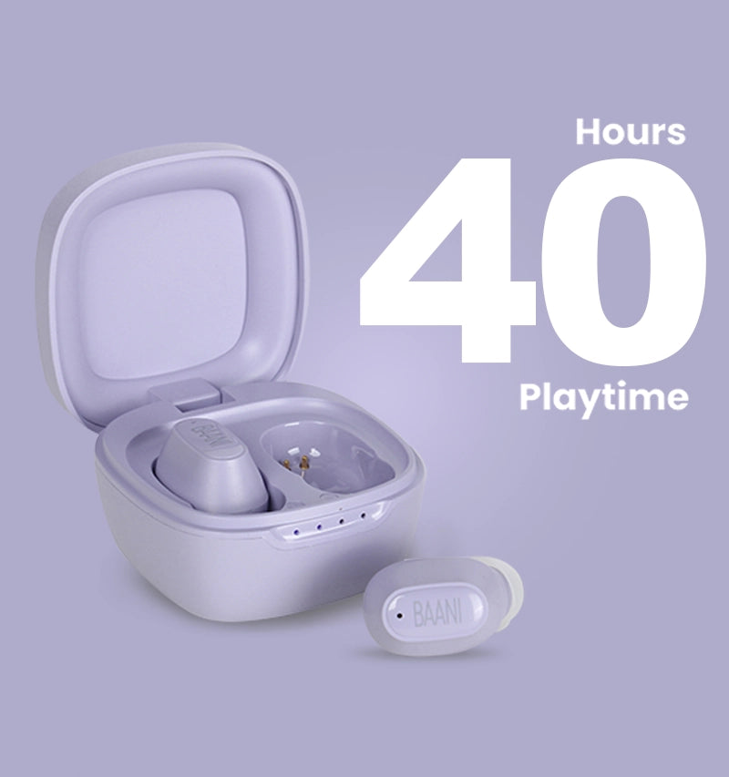 opened earbuds case in white colour